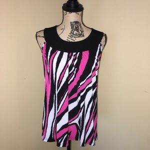 Zebra print tank